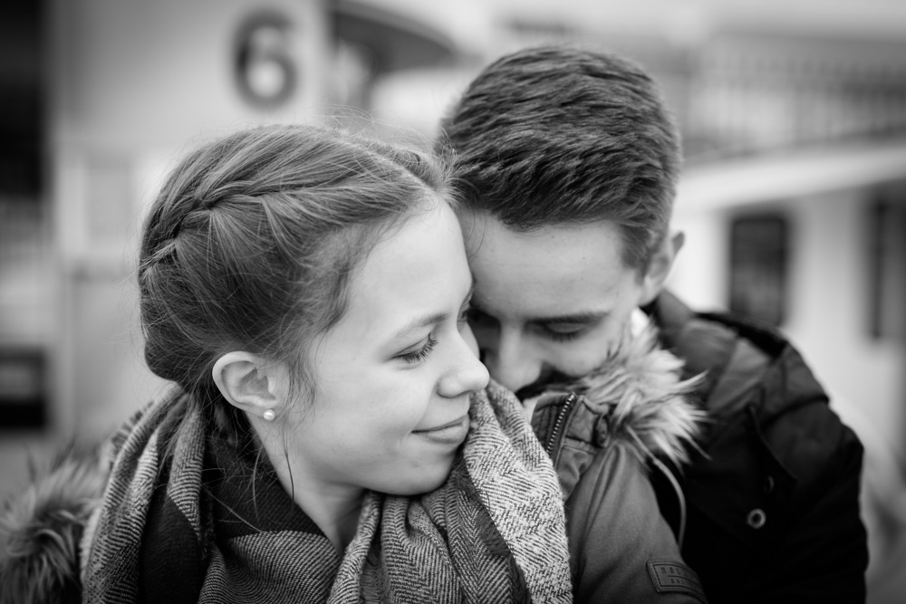 Ein Paarshooting in der Hamburger City